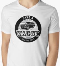 Save A Waggy Men's V-Neck T-Shirt