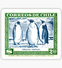 1948 Chile Emperor Penguin Postage Stamp Sticker