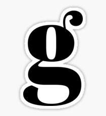 "G" initial Sticker