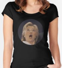 Hillary DNC Balloon Face Women's Fitted Scoop T-Shirt