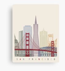 San Francisco skyline poster Canvas Print