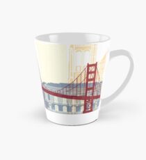 Taza cónica Cartel del horizonte de San Francisco