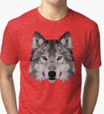 Crystalline Wolf Tri-blend T-Shirt
