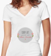 Sorry, you're not Cillian Murphy Women's Fitted V-Neck T-Shirt