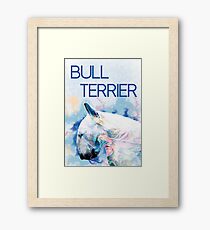 Keep calm, hug a bull terrier Framed Print