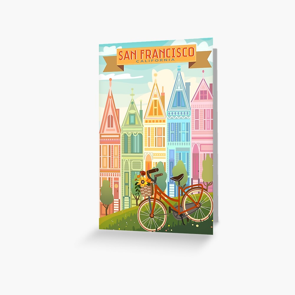 "San Francisco" Greeting Card by JuliaBlattman Redbubble