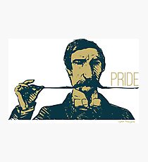 Vintage Hipster Long Mustache Pride Photographic Print