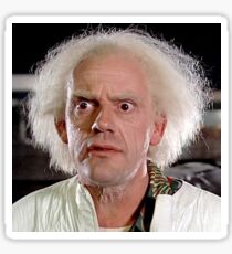 dr. emmet brown/doc brown sticker !! Sticker
