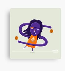 Steve Nash getting Nashty NBAlien Canvas Print