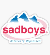 SAD EVIAN WATER logo Sticker