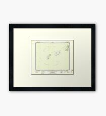 USGS TOPO Map Alaska AK Amukta 360534 1951 250000 Framed Print