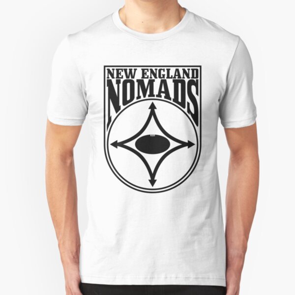 Nomads shield, full chest, black Slim Fit T-Shirt