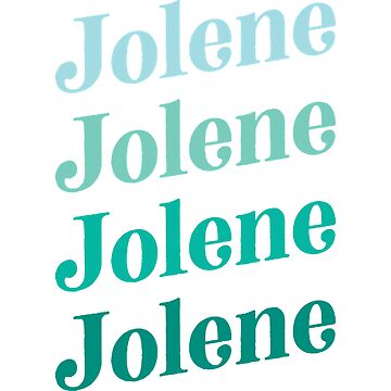 Jolene Retro Boho Typography Design in Vintage Teal Color Combo  Poster  for Sale by BeleRomero