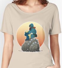 Nausicaa & baby Ohmu taking a break... Women's Relaxed Fit T-Shirt