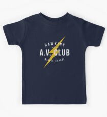 Hawkins A.V. Club (aged look) Kids Tee