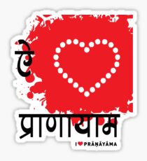 I LUV PRANAYAMA Sticker