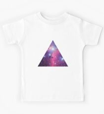 Purple Galaxy Triangle Kids Tee