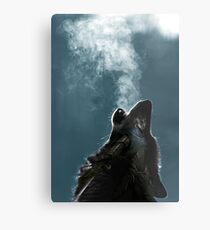 Knight Artorias - The Wolf And The Abyss Metal Print