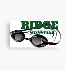 Ridge Swimming Goggles Canvas Print
