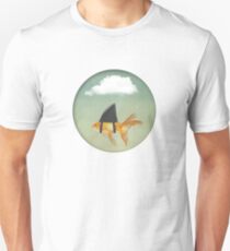 Under a Cloud, Goldfish with a Shark fin Unisex T-Shirt