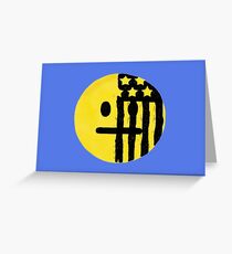 American Beauty/American Psycho Emoji Greeting Card