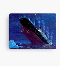Titanic Sinking Canvas Print