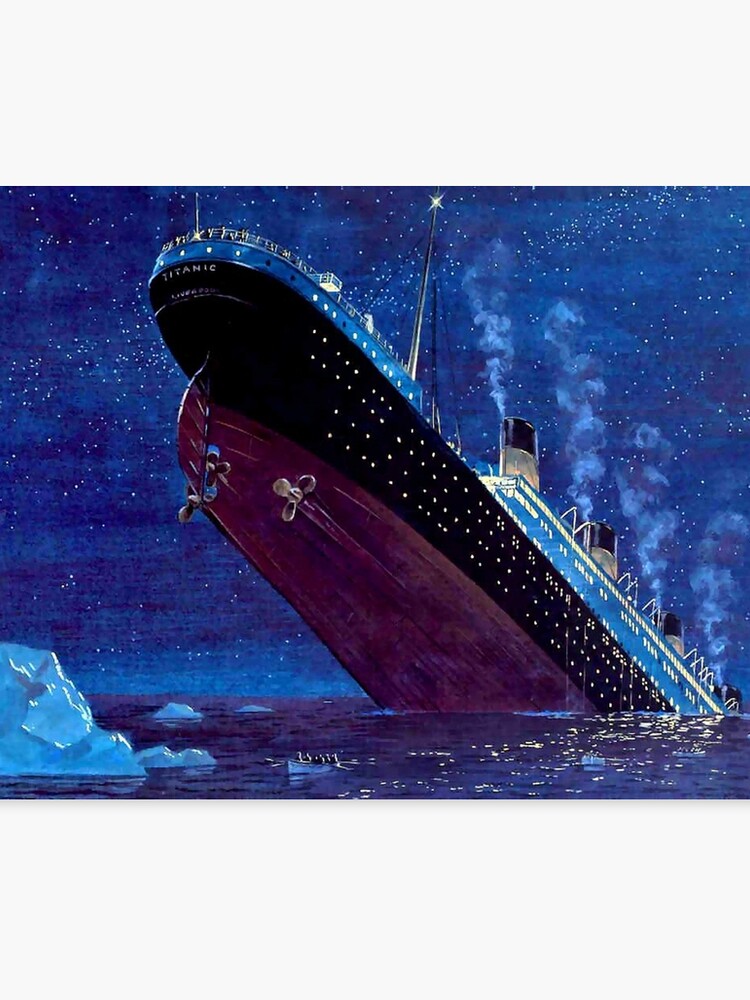 Titanic Sinking Canvas Print
