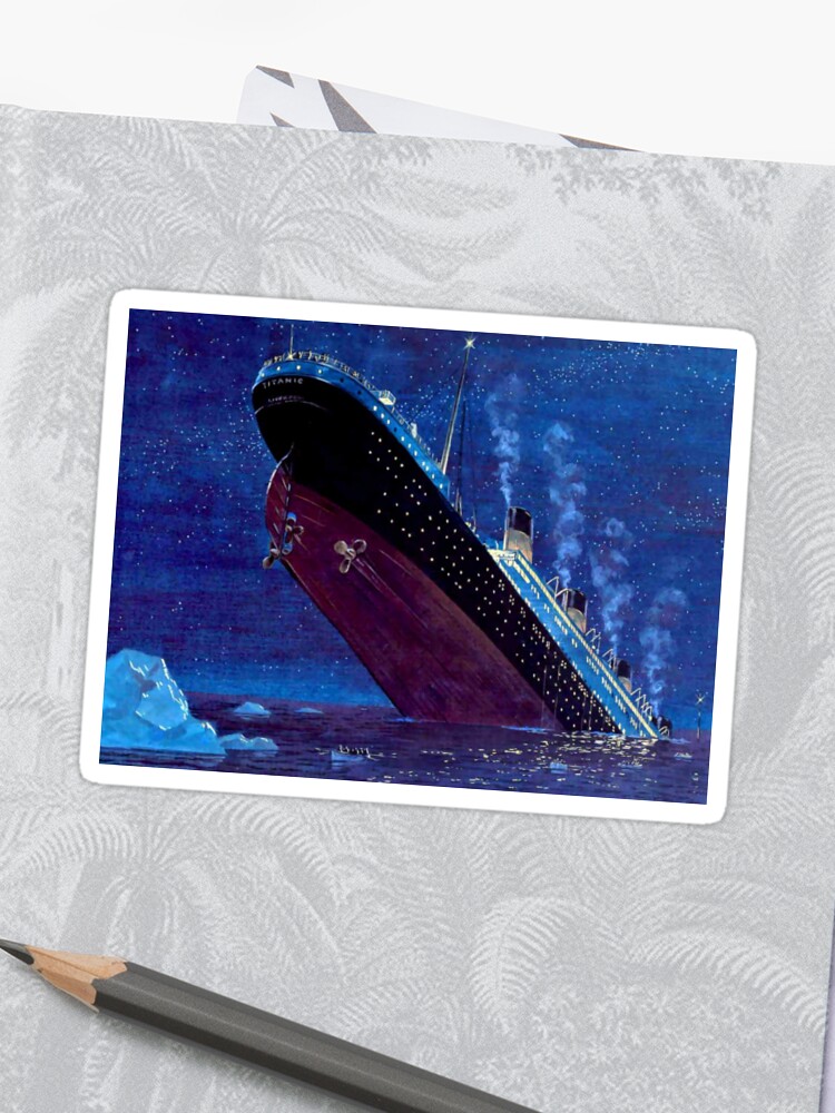 Titanic Sinking Sticker