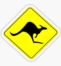 KANGAROO AUSTRALISCHES VERKEHRSZEICHEN Sticker