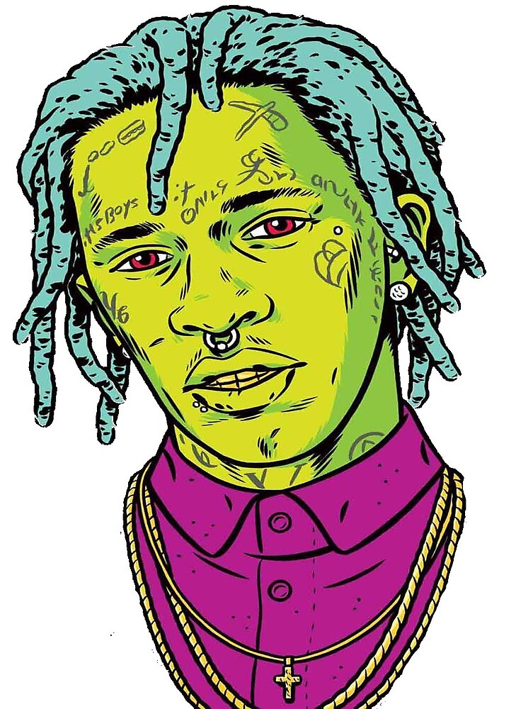"YOUNG THUG FACE DRAWING" by budinoski Redbubble