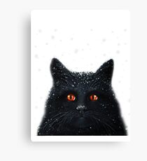 Black Cats Get a Bad Rap - cat art Canvas Print