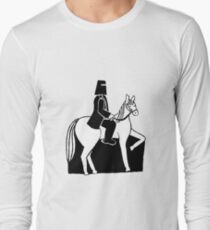 Ned Kelly Riding His Horse Long Sleeve T-Shirt