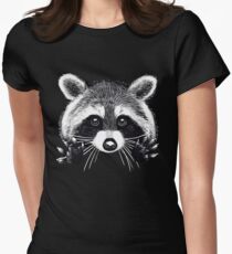 Little raccoon buddy Women's Fitted T-Shirt