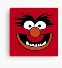 Animal Muppet (Orange Lips&Nose) Canvas Print