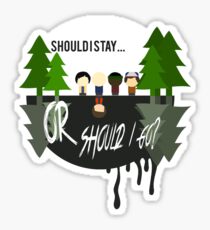 The Upside Down - Stranger Things Sticker
