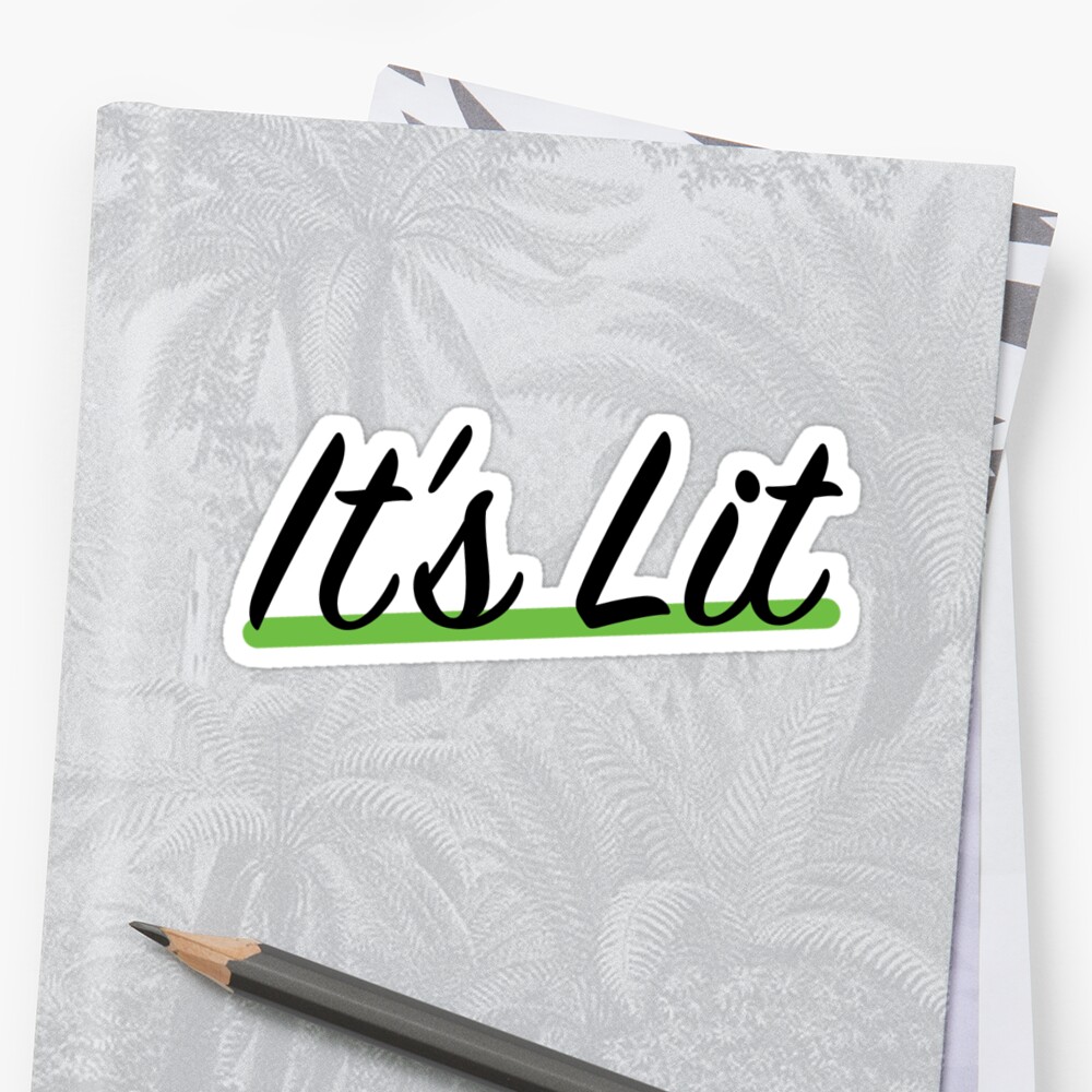 lit stickers