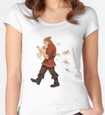 Camiseta entallada de cuello ancho DAI crew Varric
