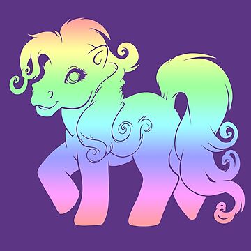 Artwork thumbnail, Rainbow Gay Pride Pony Silhouette  by cybercat