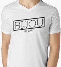 B I J O U Logo Men's V-Neck T-Shirt