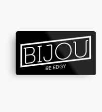 B I J O U Logo - Black Metal Print