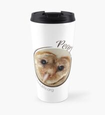 Perle die Schleiereule Thermosbecher