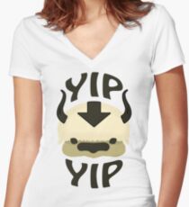 YIP YIP APPA! Women's Fitted V-Neck T-Shirt