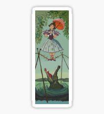 Haunted Mansion Tightrope Girl Sticker