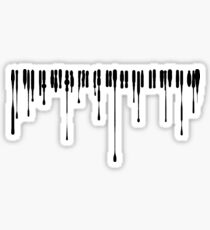 Splatter Piano (Black) Sticker
