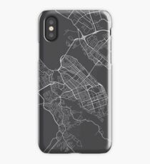 Halifax Map, Canada - Gray iPhone Case