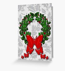Butterfly wreath Greeting Card