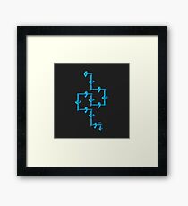 ice pipe line Framed Print