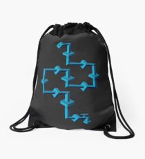 ice pipe line Drawstring Bag