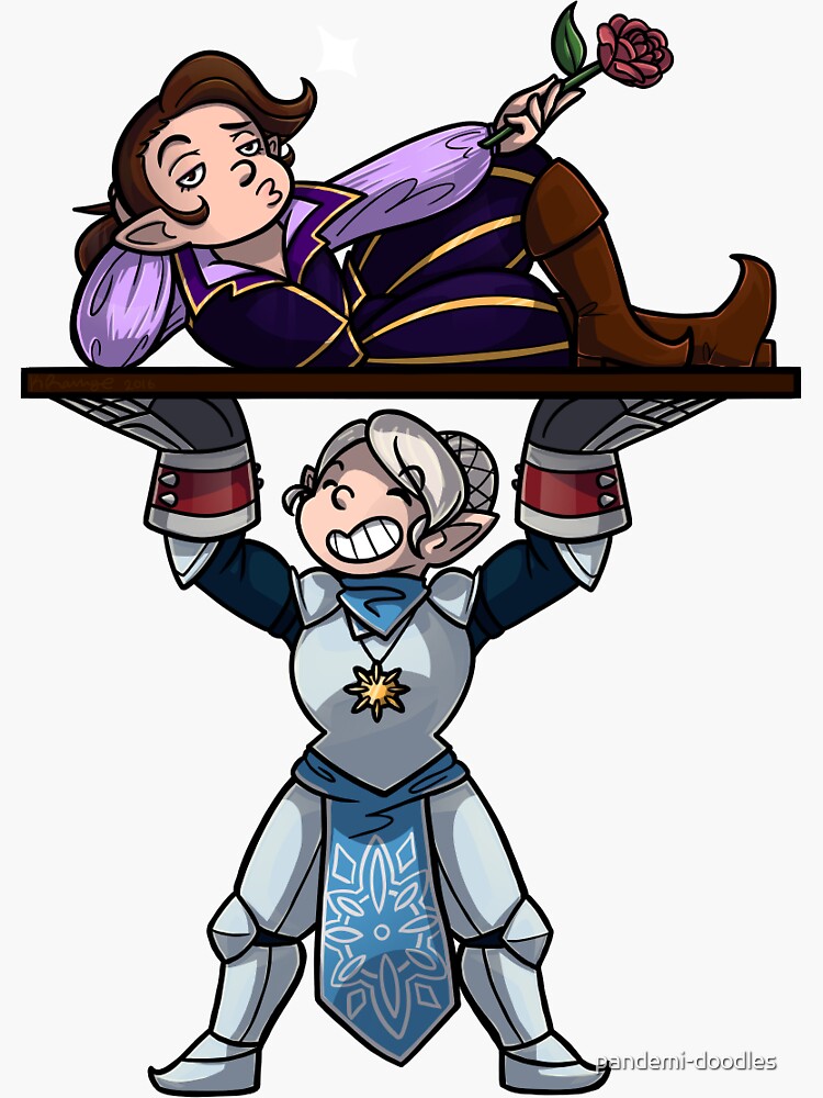 Pike And Scanlan Sticker By Pandemi Doodles Redbubble