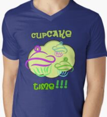 #2 CUPCAKE TIME Men's V-Neck T-Shirt